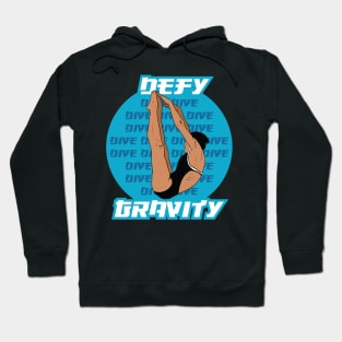 Girls Diving Defy Gravity Springboard Platform Diver Hoodie